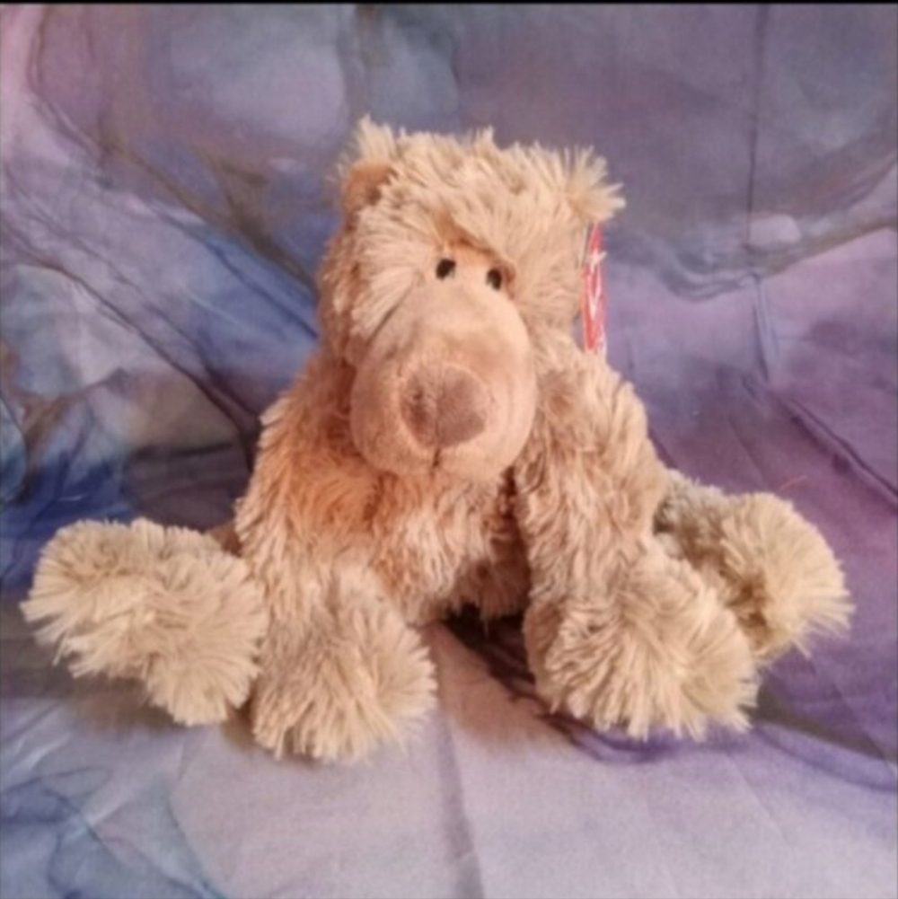 Ganz Floppy Tan Brown Plush Teddy Bear Li'l James 8" Easter NWT